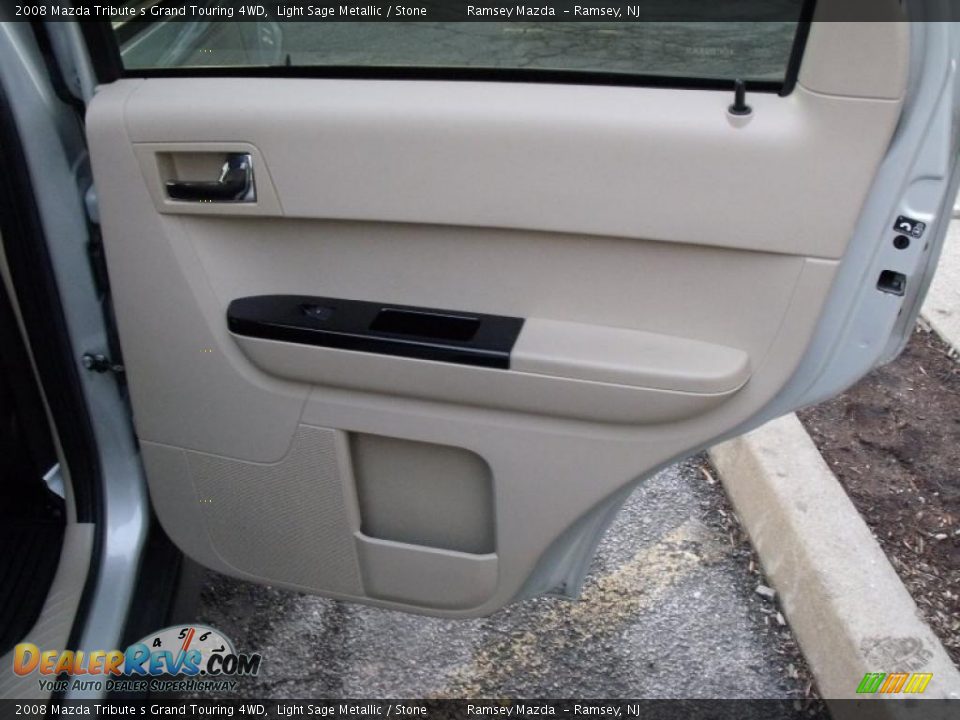 2008 Mazda Tribute s Grand Touring 4WD Light Sage Metallic / Stone Photo #12