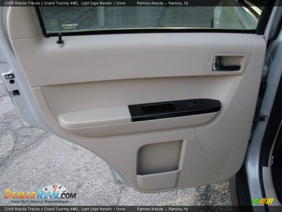 2008 Mazda Tribute s Grand Touring 4WD Light Sage Metallic / Stone Photo #17