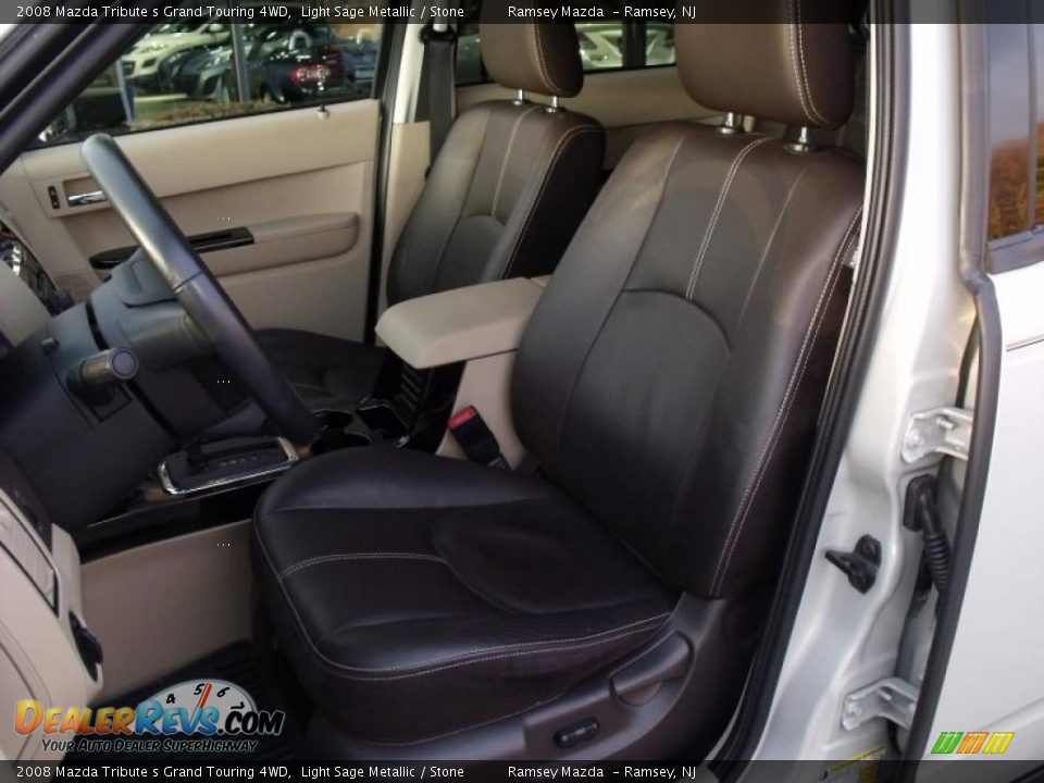 2008 Mazda Tribute s Grand Touring 4WD Light Sage Metallic / Stone Photo #21