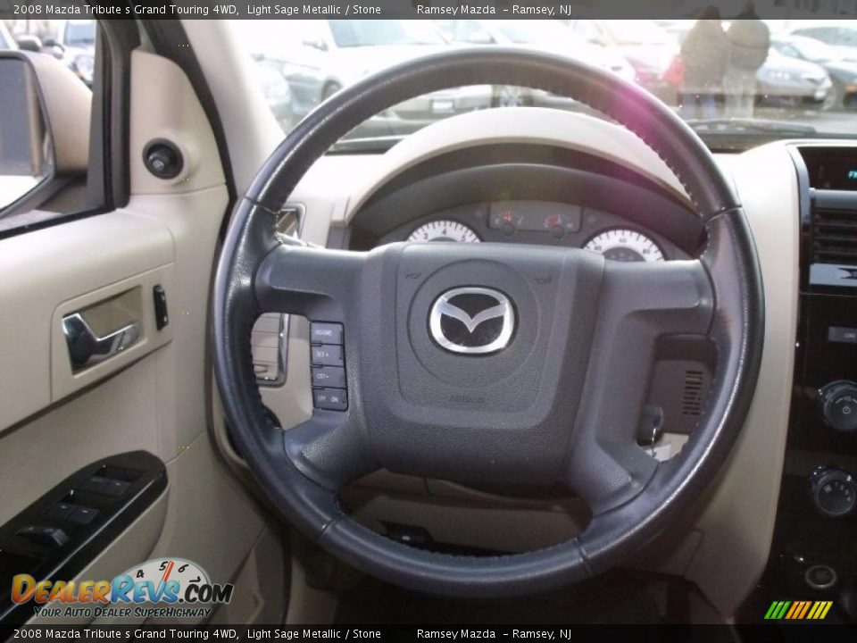 2008 Mazda Tribute s Grand Touring 4WD Light Sage Metallic / Stone Photo #22