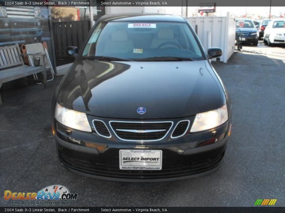 2004 Saab 9-3 Linear Sedan Black / Parchment Photo #3