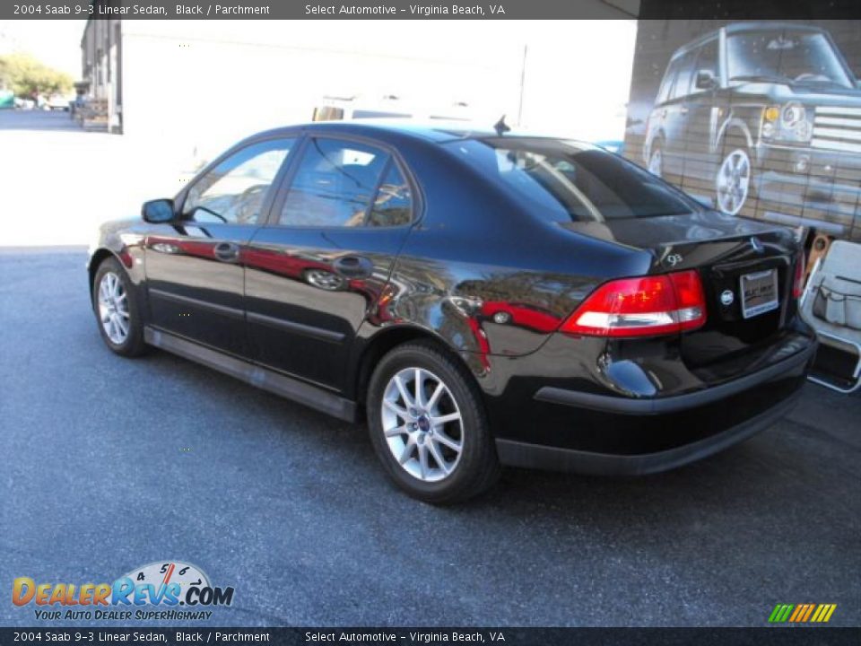 2004 Saab 9-3 Linear Sedan Black / Parchment Photo #8
