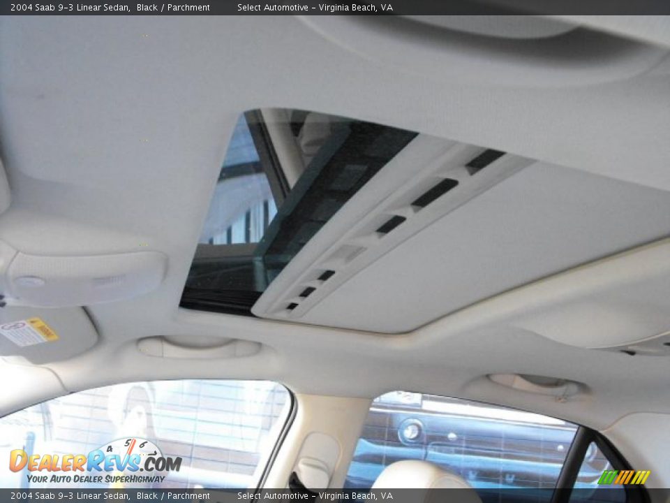 2004 Saab 9-3 Linear Sedan Black / Parchment Photo #10