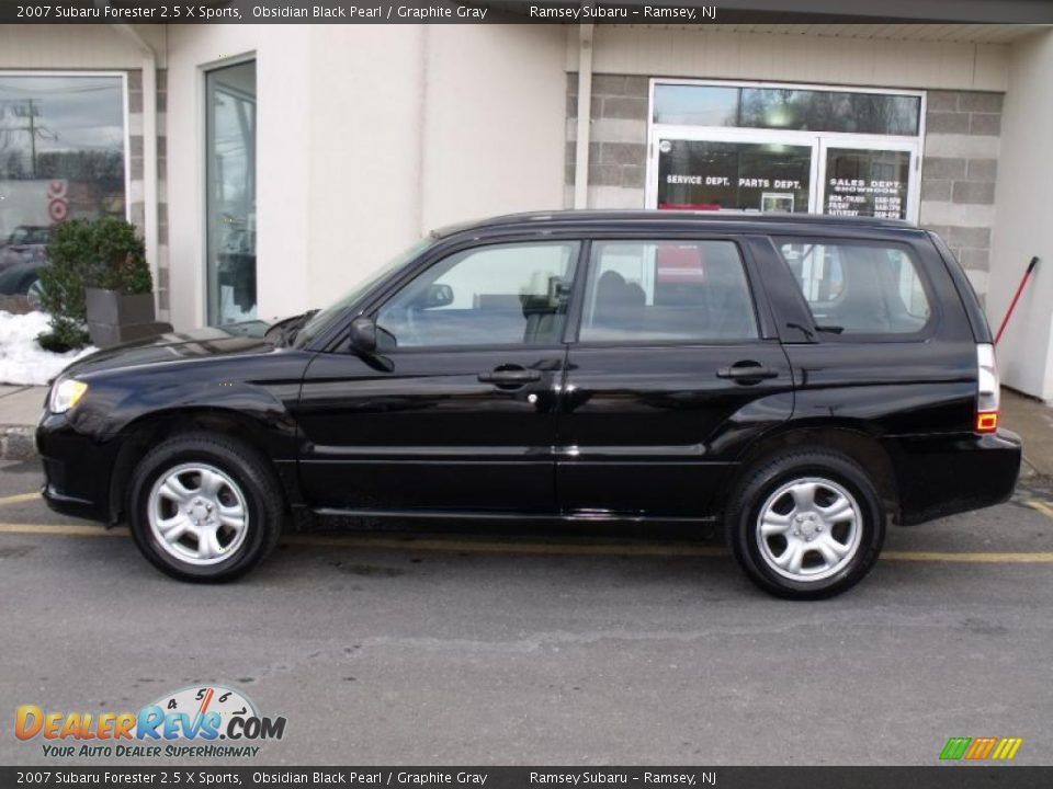 2007 Subaru Forester 2.5 X Sports Obsidian Black Pearl / Graphite Gray Photo #2