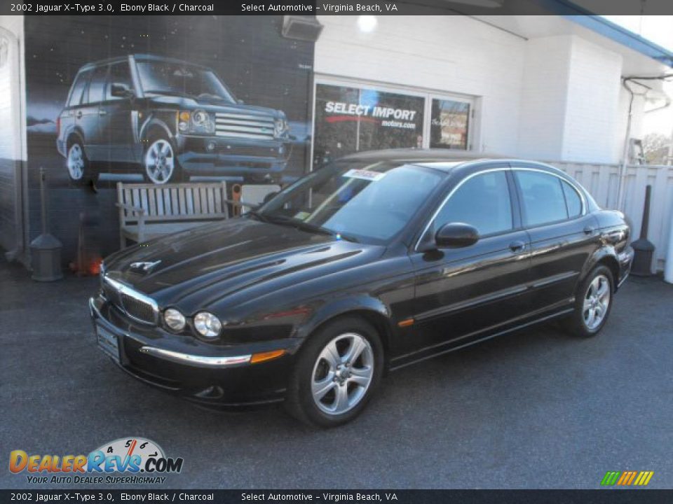 2002 Jaguar X-Type 3.0 Ebony Black / Charcoal Photo #1