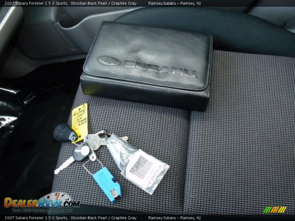 2007 Subaru Forester 2.5 X Sports Obsidian Black Pearl / Graphite Gray Photo #10