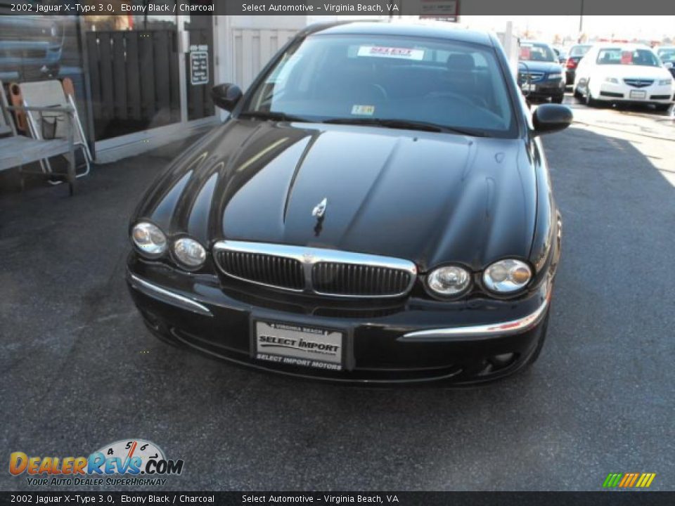 2002 Jaguar X-Type 3.0 Ebony Black / Charcoal Photo #3