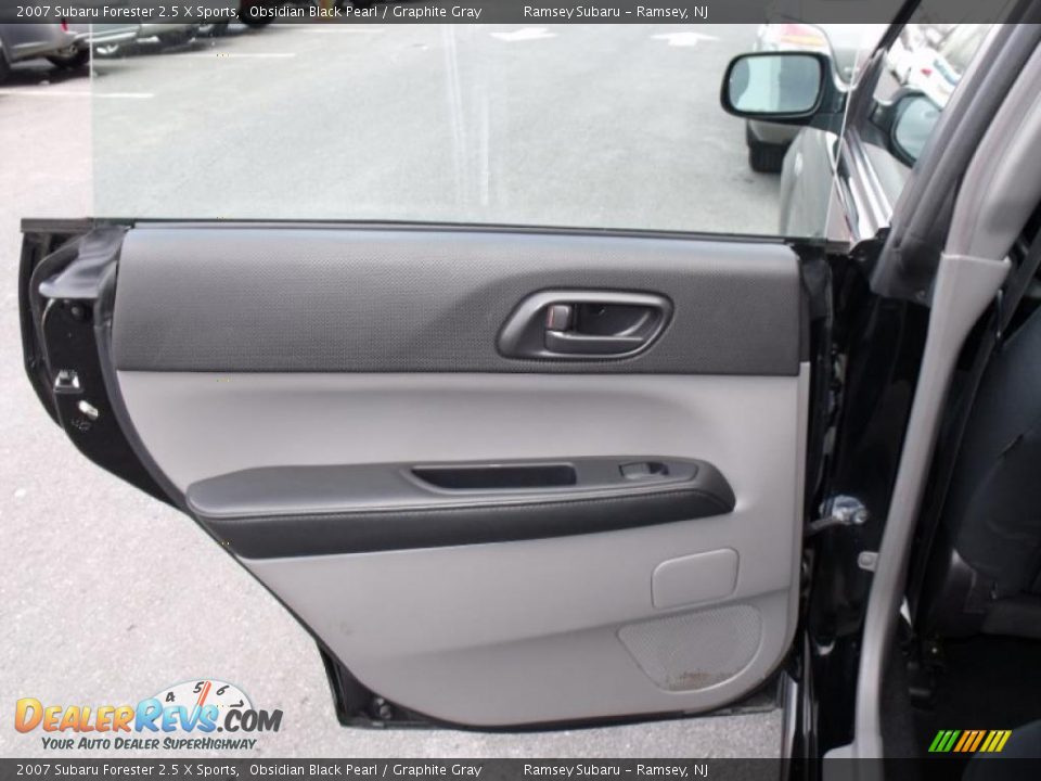 2007 Subaru Forester 2.5 X Sports Obsidian Black Pearl / Graphite Gray Photo #12