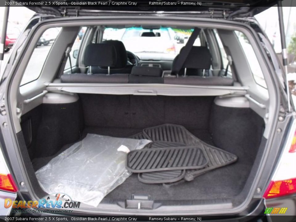 2007 Subaru Forester 2.5 X Sports Obsidian Black Pearl / Graphite Gray Photo #13
