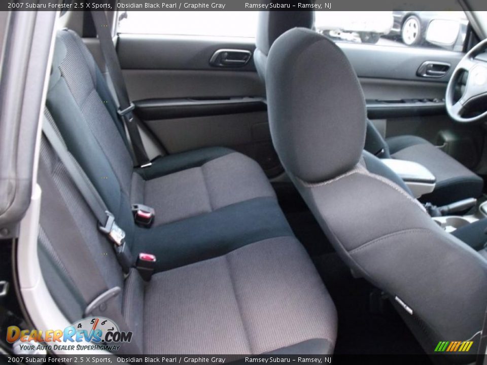 2007 Subaru Forester 2.5 X Sports Obsidian Black Pearl / Graphite Gray Photo #14