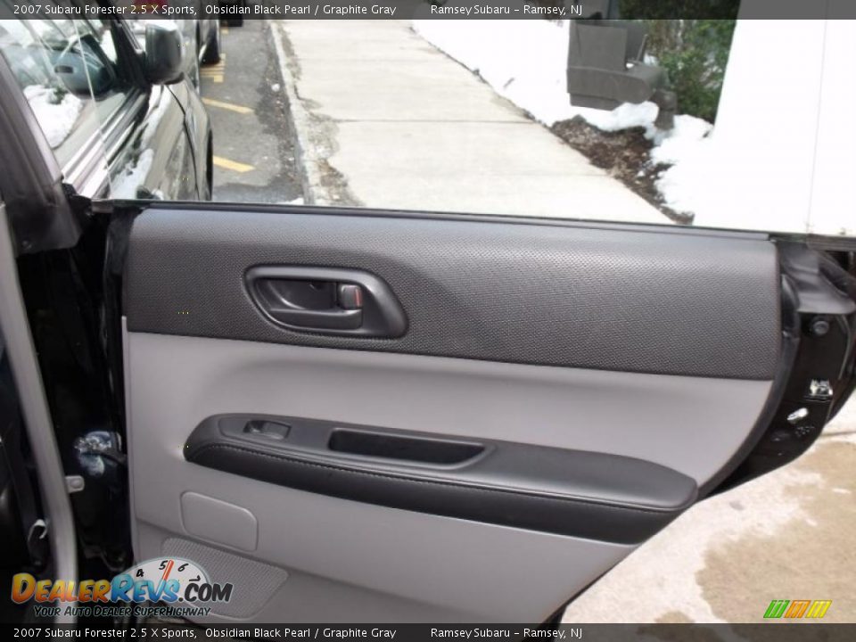 2007 Subaru Forester 2.5 X Sports Obsidian Black Pearl / Graphite Gray Photo #15