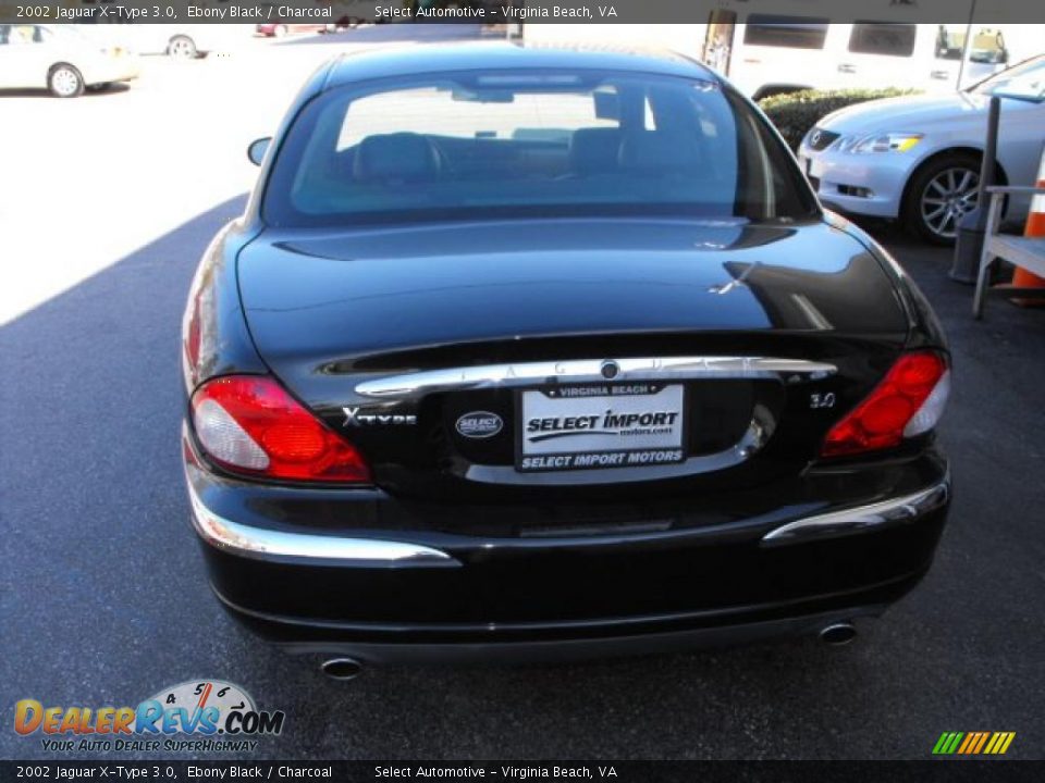 2002 Jaguar X-Type 3.0 Ebony Black / Charcoal Photo #8
