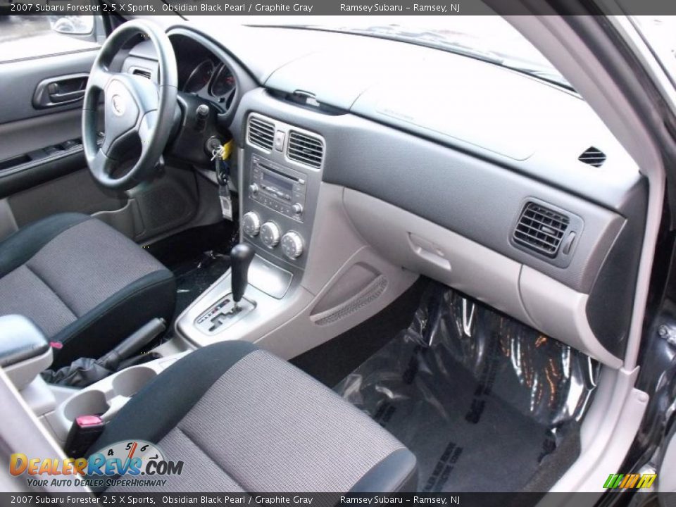 2007 Subaru Forester 2.5 X Sports Obsidian Black Pearl / Graphite Gray Photo #16