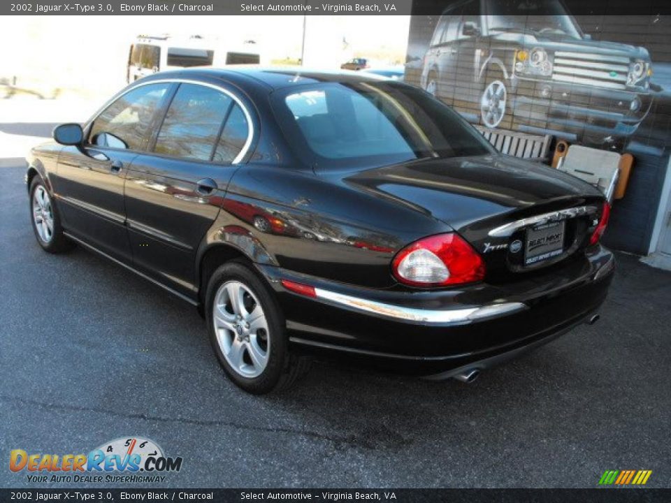 2002 Jaguar X-Type 3.0 Ebony Black / Charcoal Photo #9