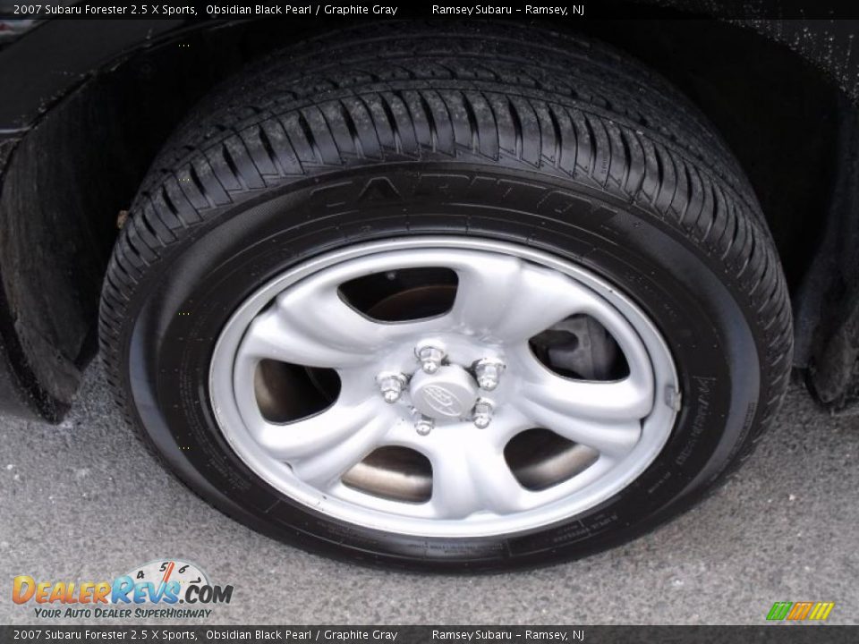 2007 Subaru Forester 2.5 X Sports Obsidian Black Pearl / Graphite Gray Photo #19