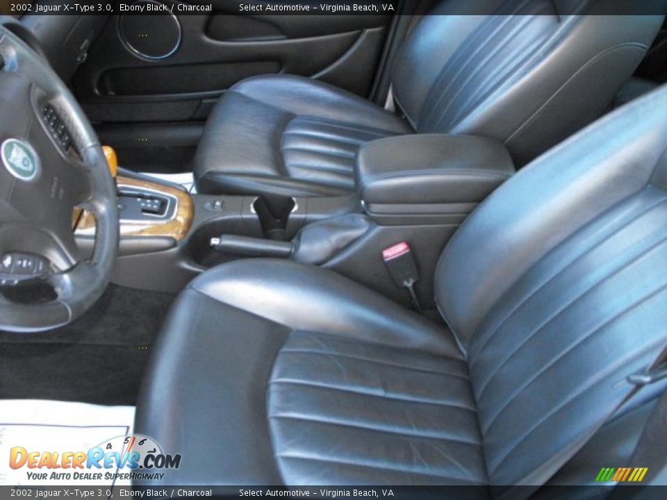 2002 Jaguar X-Type 3.0 Ebony Black / Charcoal Photo #12