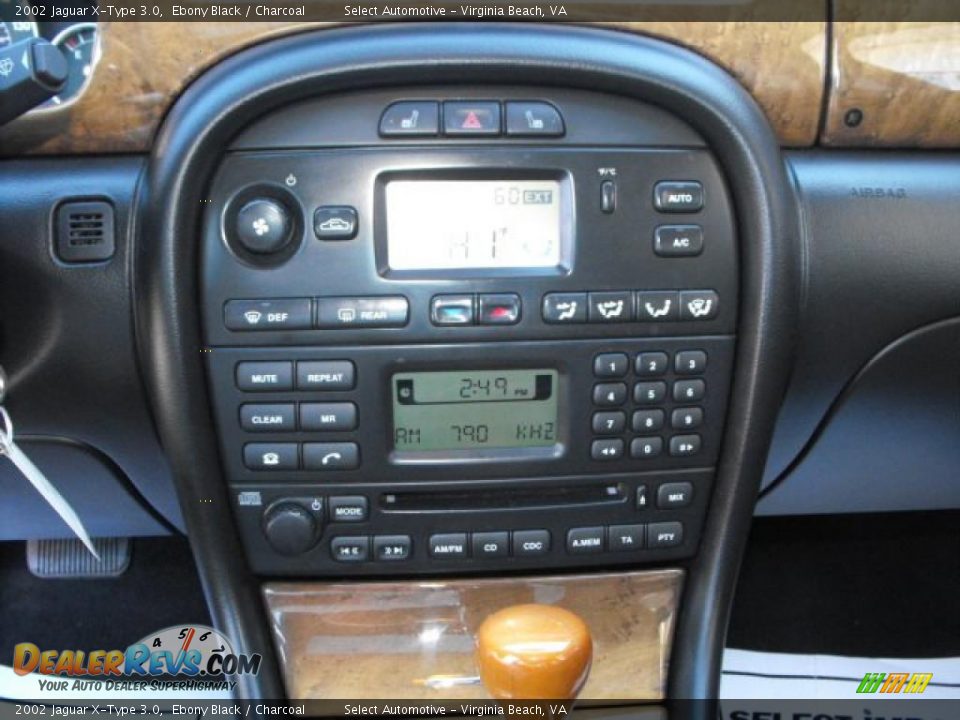 2002 Jaguar X-Type 3.0 Ebony Black / Charcoal Photo #14