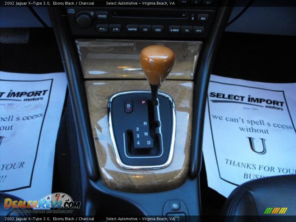 2002 Jaguar X-Type 3.0 Ebony Black / Charcoal Photo #15