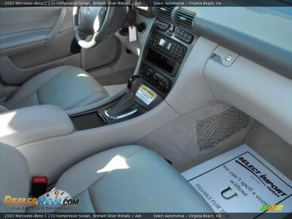 2003 Mercedes-Benz C 230 Kompressor Sedan Brilliant Silver Metallic / Ash Photo #8