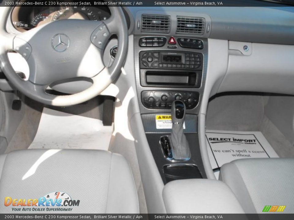 2003 Mercedes-Benz C 230 Kompressor Sedan Brilliant Silver Metallic / Ash Photo #9