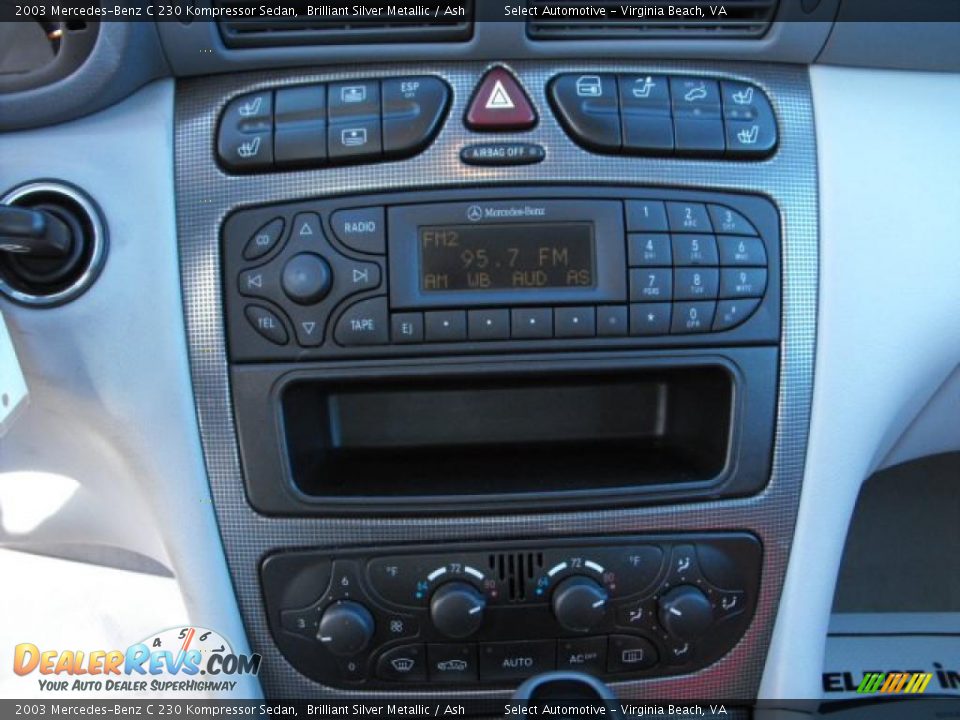 2003 Mercedes-Benz C 230 Kompressor Sedan Brilliant Silver Metallic / Ash Photo #10