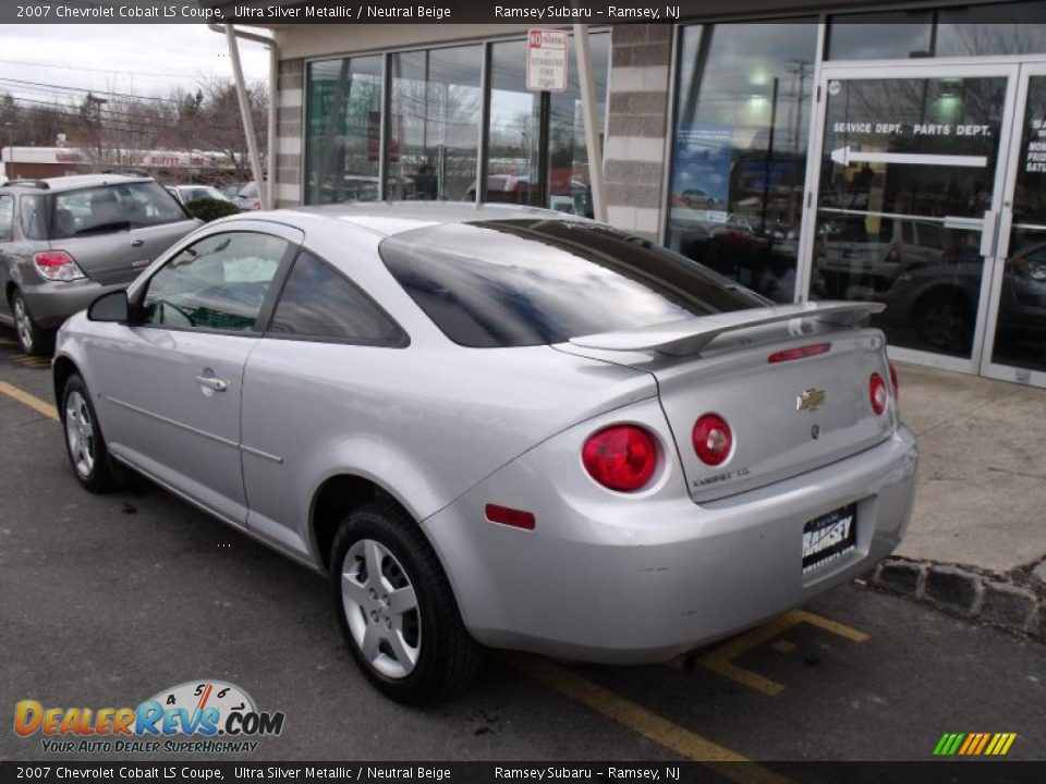 2007 Chevrolet Cobalt LS Coupe Ultra Silver Metallic / Neutral Beige Photo #3