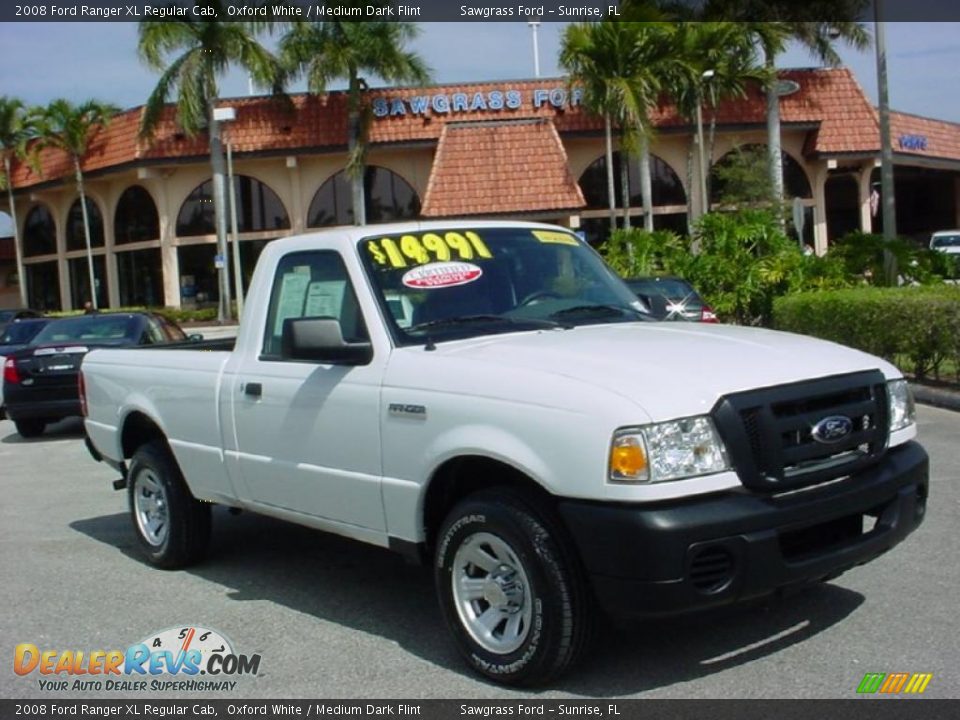 2008 Ford Ranger XL Regular Cab Oxford White / Medium Dark Flint Photo #1
