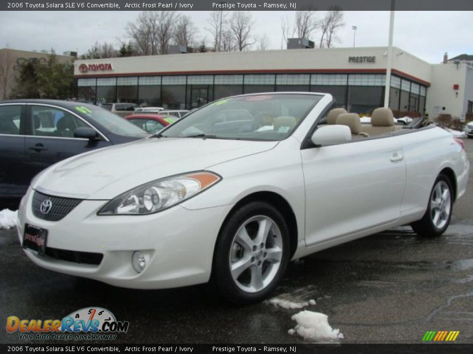 2006 Toyota Solara SLE V6 Convertible Arctic Frost Pearl / Ivory Photo #1