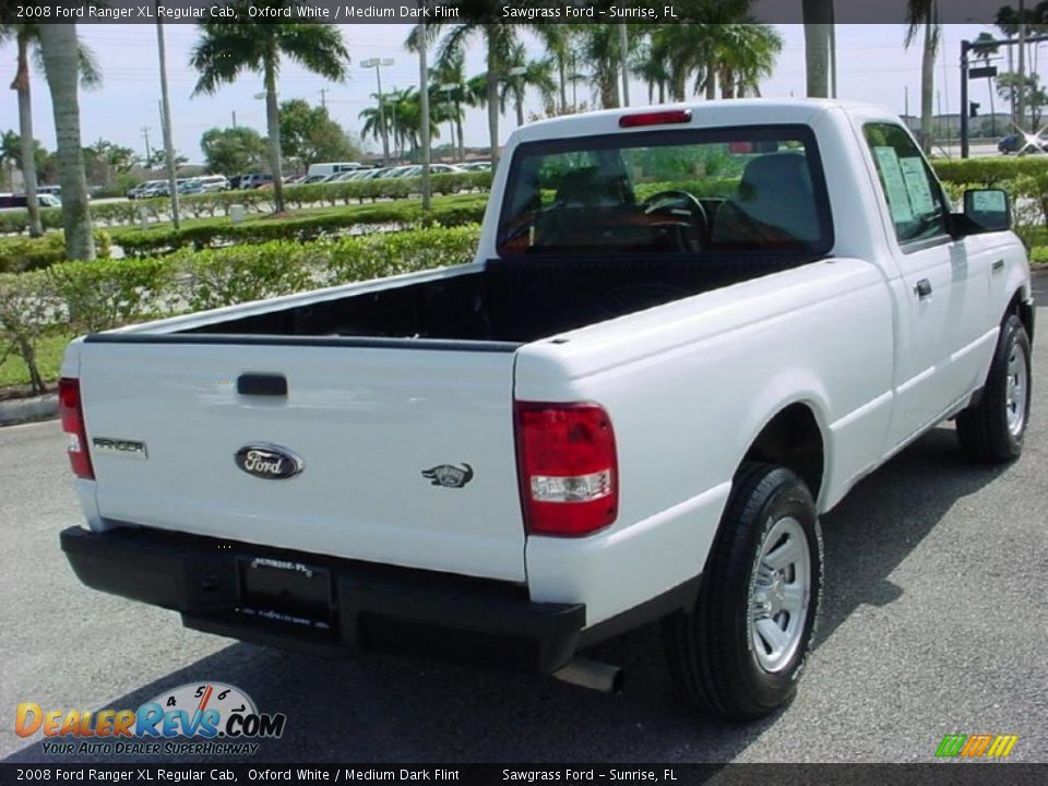 2008 Ford Ranger XL Regular Cab Oxford White / Medium Dark Flint Photo #3
