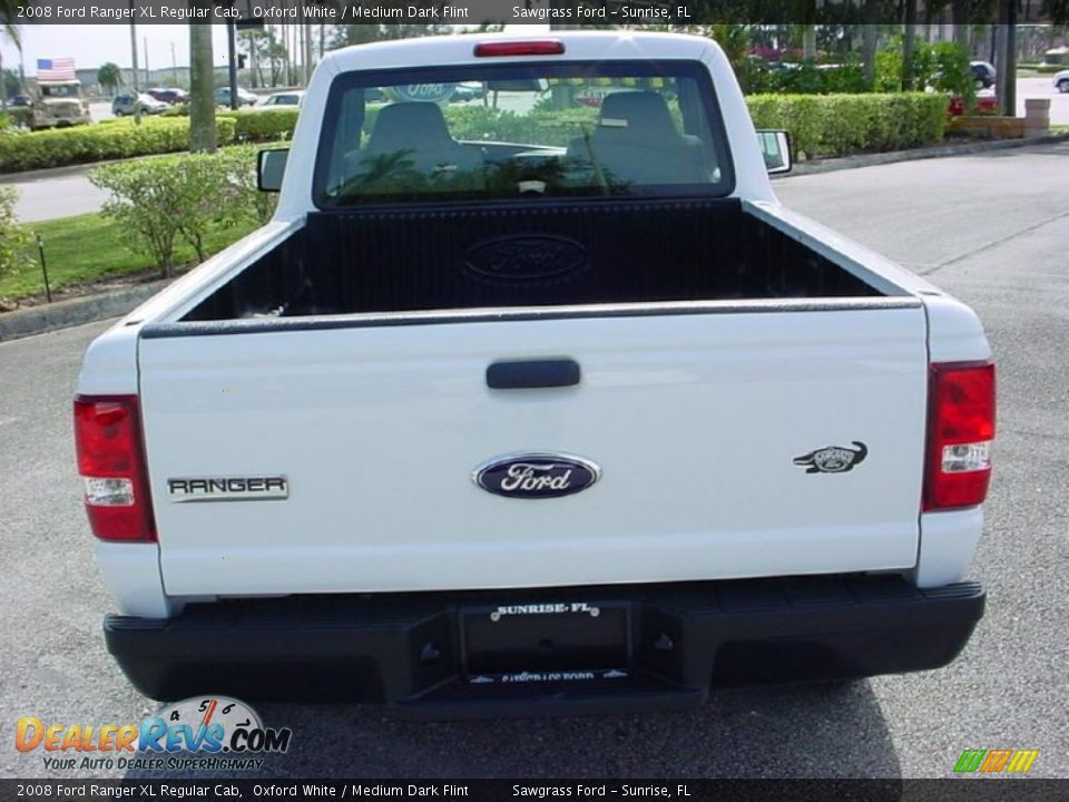 2008 Ford Ranger XL Regular Cab Oxford White / Medium Dark Flint Photo #4