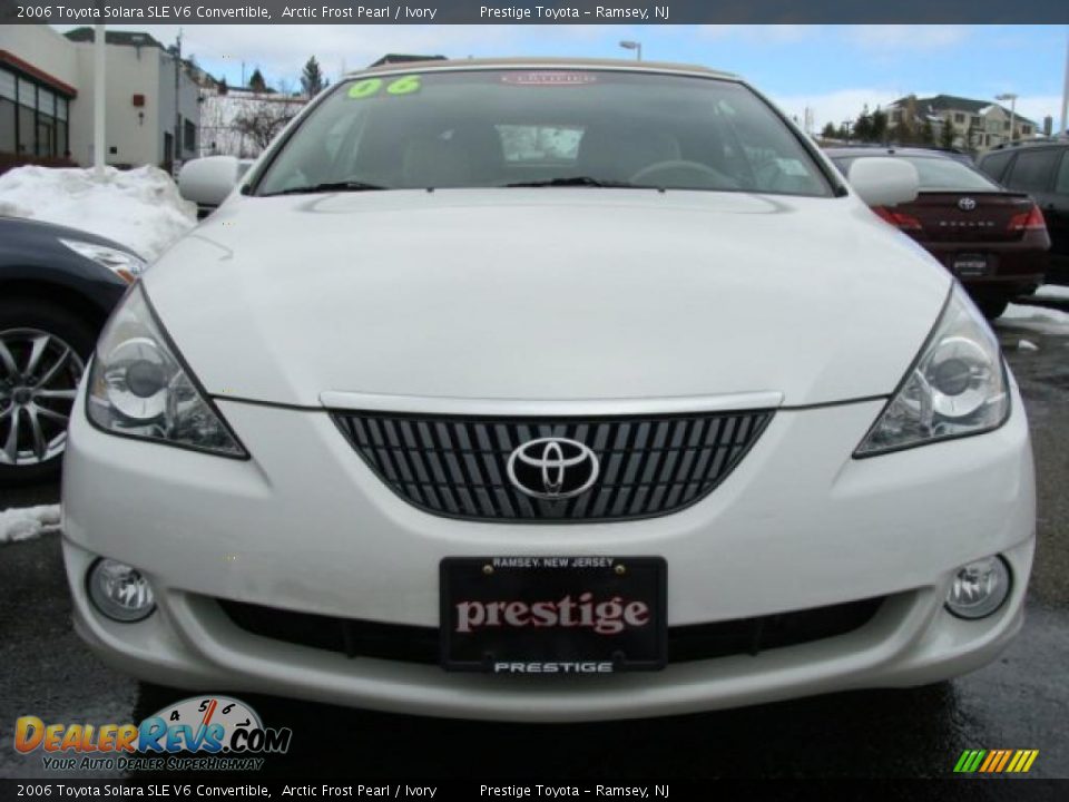 2006 Toyota Solara SLE V6 Convertible Arctic Frost Pearl / Ivory Photo #3