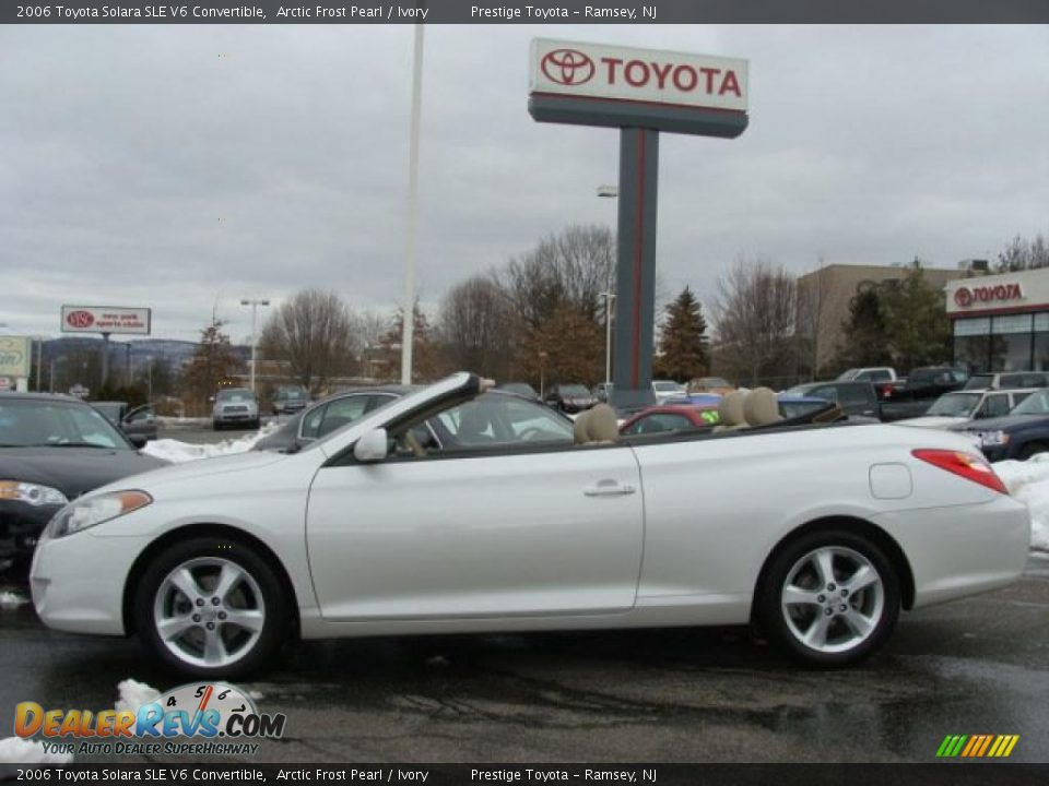 2006 Toyota Solara SLE V6 Convertible Arctic Frost Pearl / Ivory Photo #4