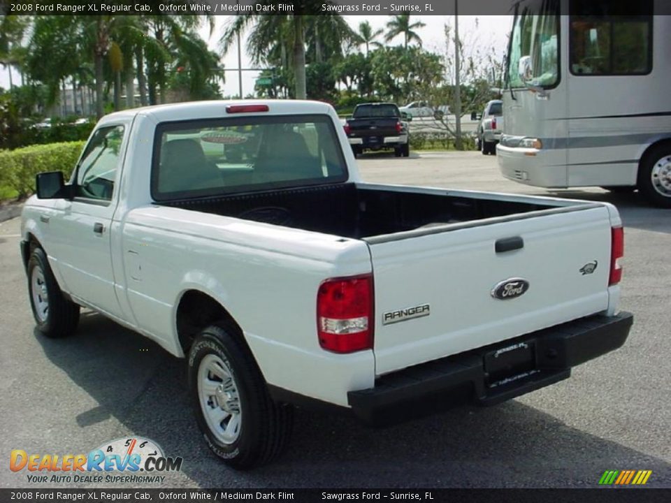2008 Ford Ranger XL Regular Cab Oxford White / Medium Dark Flint Photo #6