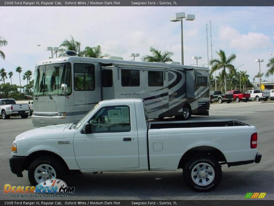 2008 Ford Ranger XL Regular Cab Oxford White / Medium Dark Flint Photo #7