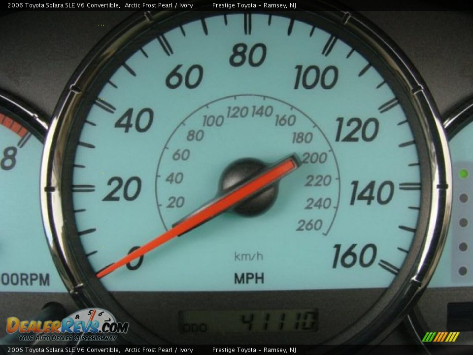 2006 Toyota Solara SLE V6 Convertible Arctic Frost Pearl / Ivory Photo #11