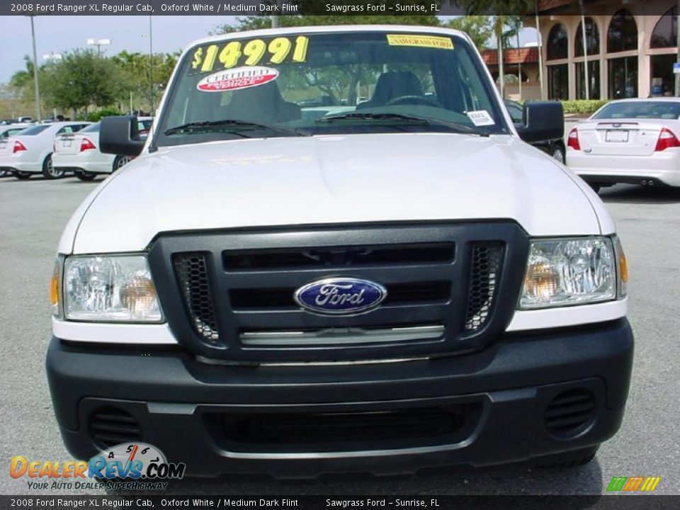 2008 Ford Ranger XL Regular Cab Oxford White / Medium Dark Flint Photo #9