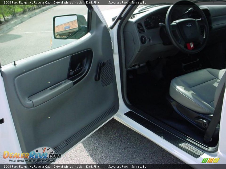 2008 Ford Ranger XL Regular Cab Oxford White / Medium Dark Flint Photo #10
