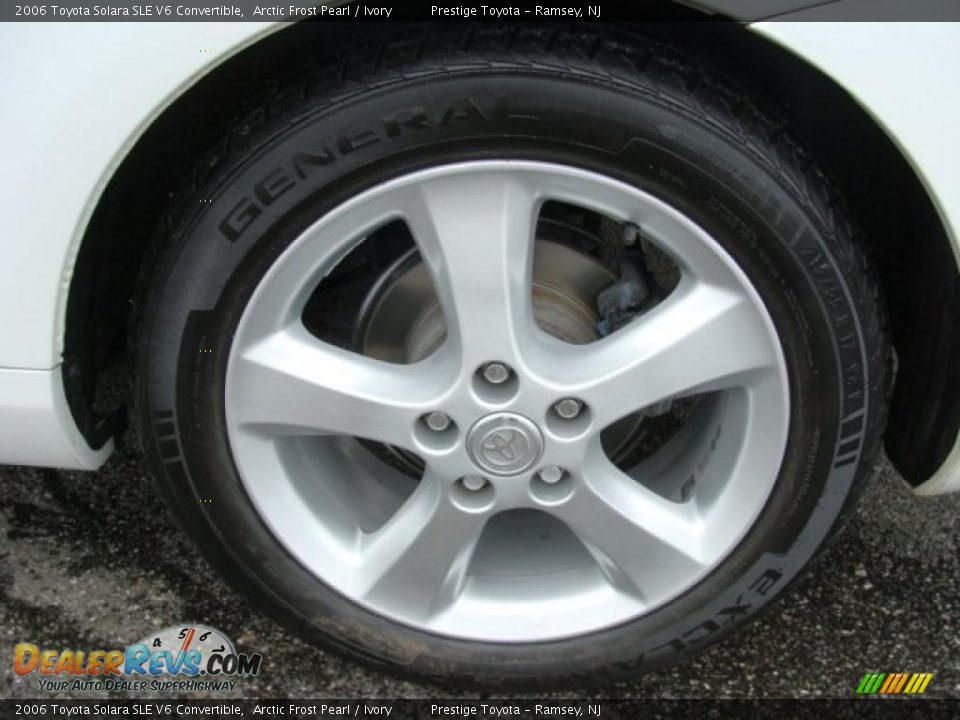 2006 Toyota Solara SLE V6 Convertible Arctic Frost Pearl / Ivory Photo #15