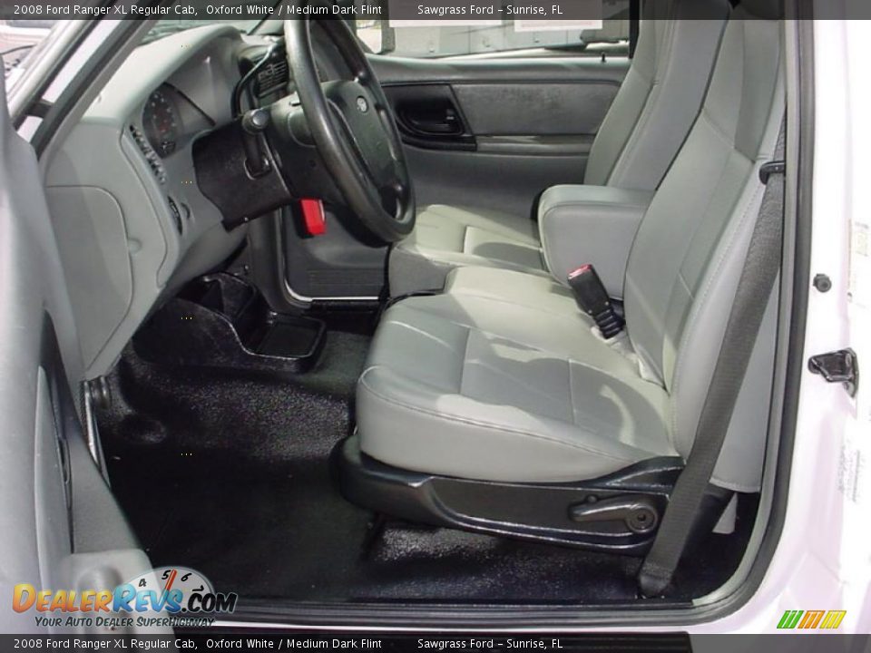 2008 Ford Ranger XL Regular Cab Oxford White / Medium Dark Flint Photo #11