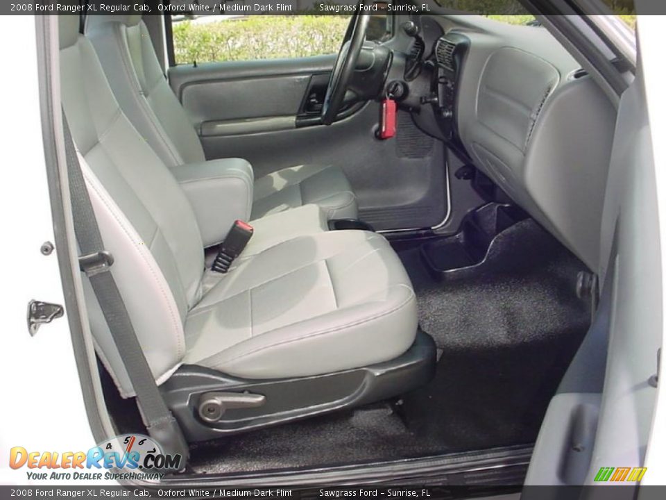 2008 Ford Ranger XL Regular Cab Oxford White / Medium Dark Flint Photo #13