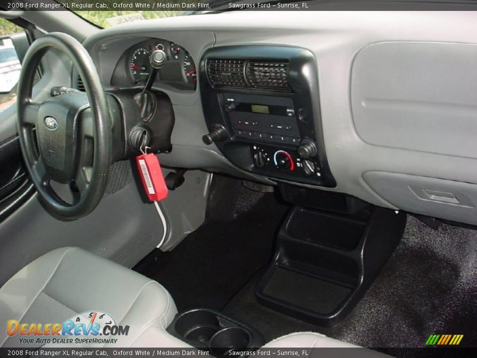 2008 Ford Ranger XL Regular Cab Oxford White / Medium Dark Flint Photo #14