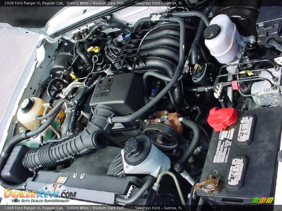 2008 Ford Ranger XL Regular Cab Oxford White / Medium Dark Flint Photo #16