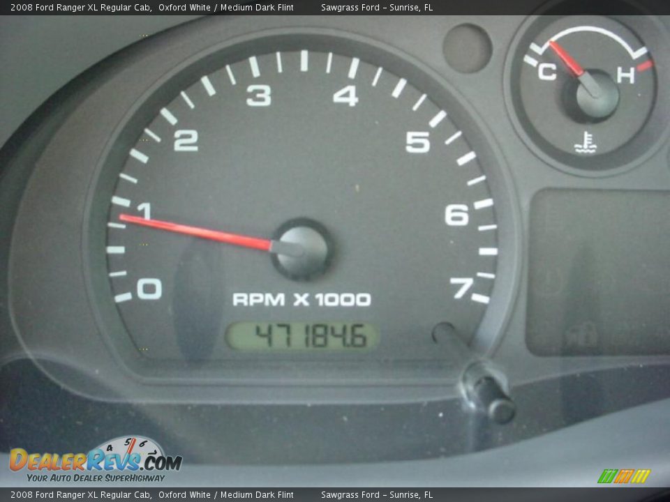 2008 Ford Ranger XL Regular Cab Oxford White / Medium Dark Flint Photo #17