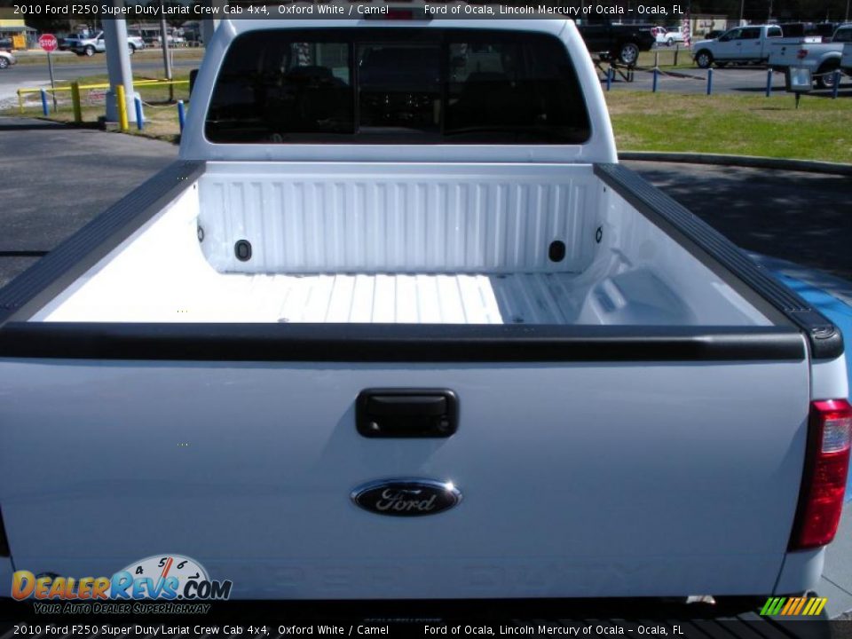 2010 Ford F250 Super Duty Lariat Crew Cab 4x4 Oxford White / Camel Photo #9