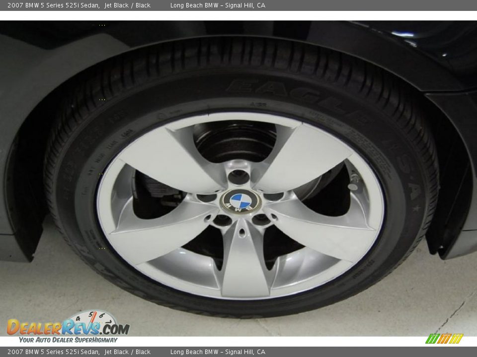 2007 BMW 5 Series 525i Sedan Jet Black / Black Photo #3