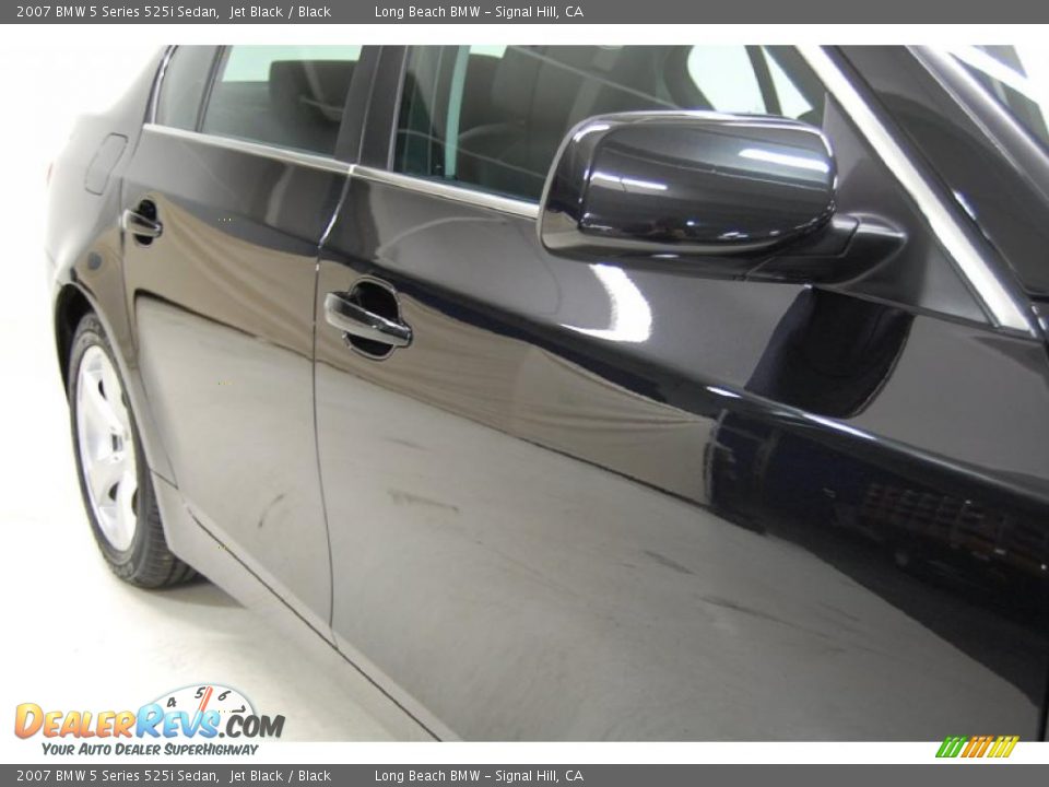 2007 BMW 5 Series 525i Sedan Jet Black / Black Photo #4