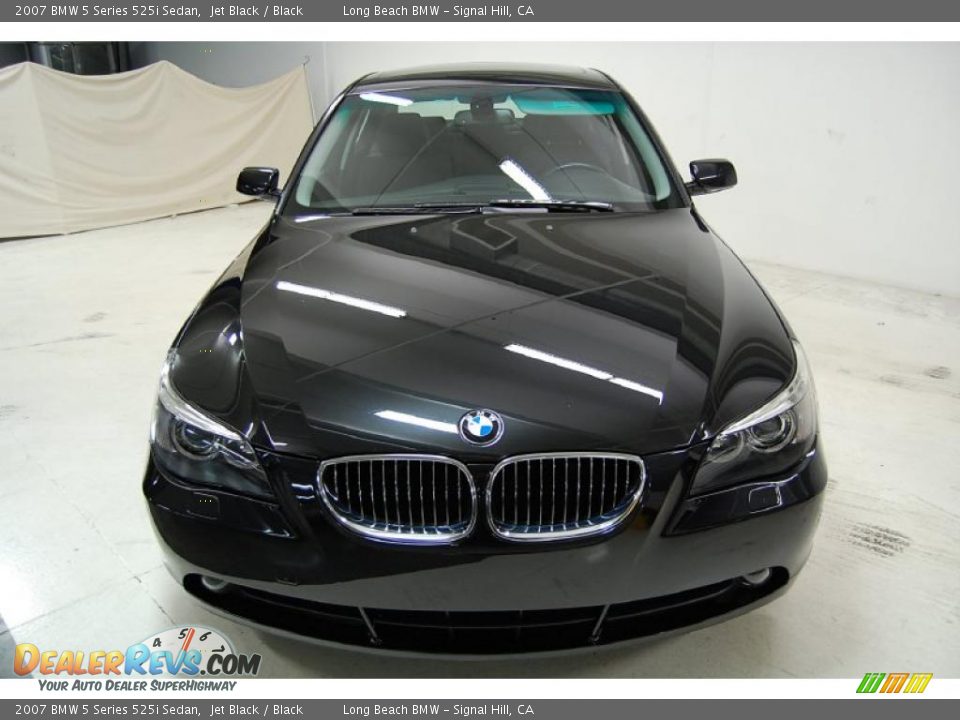 2007 BMW 5 Series 525i Sedan Jet Black / Black Photo #5