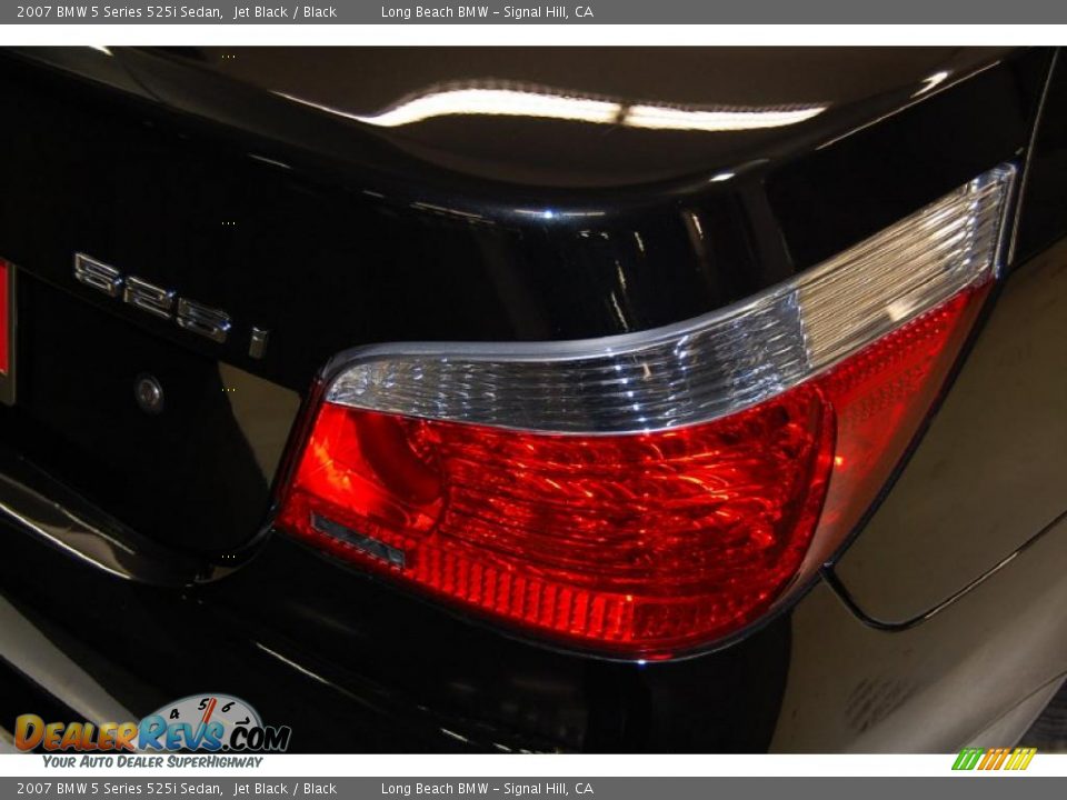 2007 BMW 5 Series 525i Sedan Jet Black / Black Photo #9
