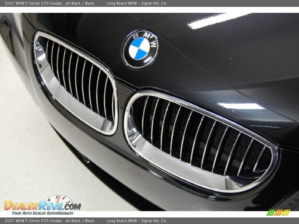 2007 BMW 5 Series 525i Sedan Jet Black / Black Photo #14