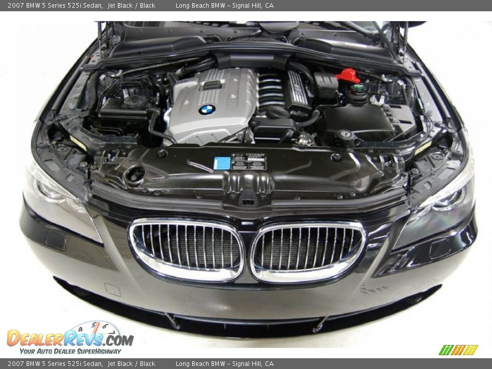 2007 BMW 5 Series 525i Sedan Jet Black / Black Photo #16